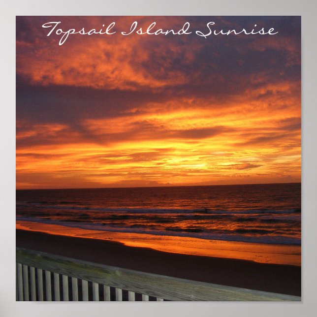 Poster Topail Island Sunrise Imprimer (Devant)
