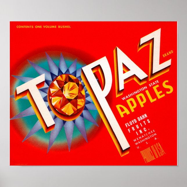 Poster Topaz Apples (Devant)