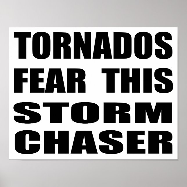 Poster Tornados Craignez Ce Chasseur De Tempête (Devant)