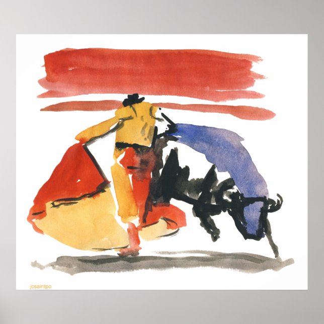 Poster torro & torrero (Devant)