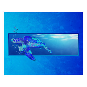 Poster Tortue marine