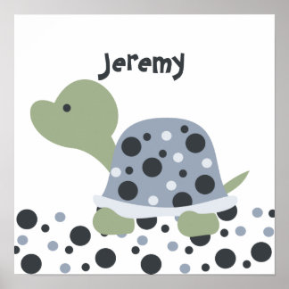 Poster Tortue mouillée