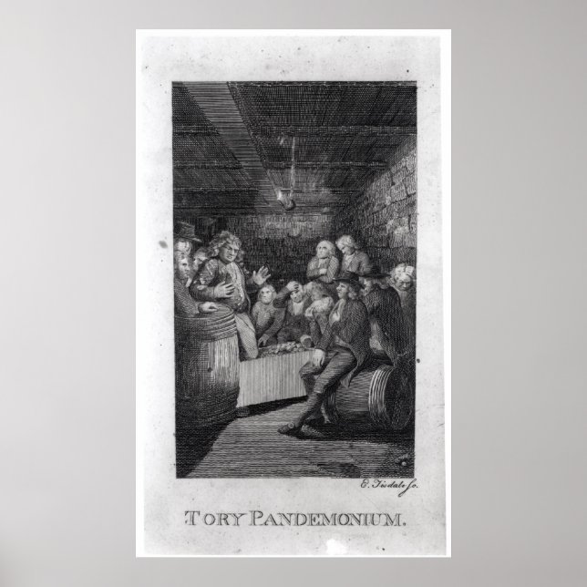 Poster Tory Pandemonium, de John Trumbull (Devant)