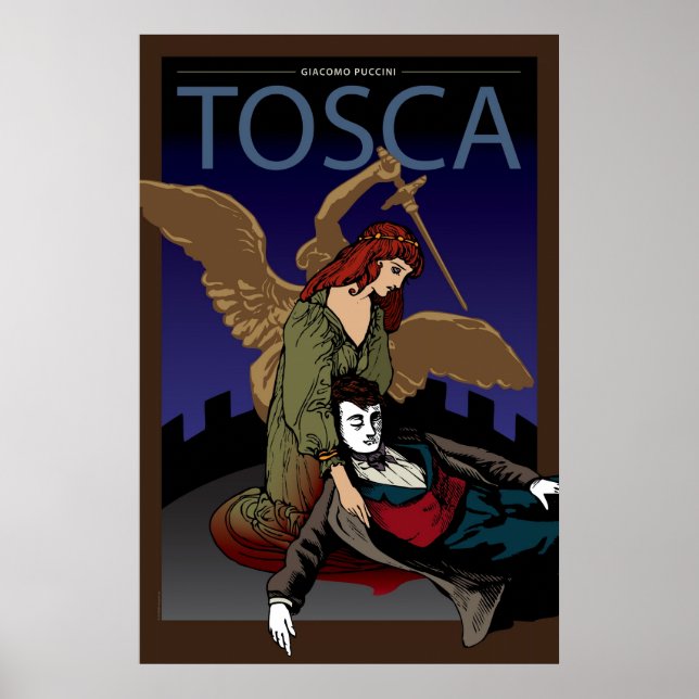Poster Tosca, Opéra (Devant)
