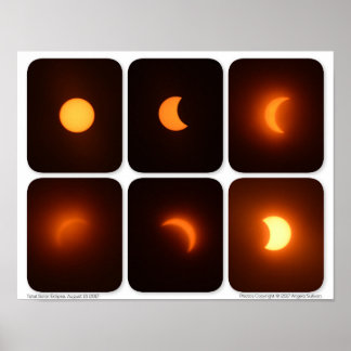 Poster Total Éclipse solaire 21 août 2017 Sun Photograph