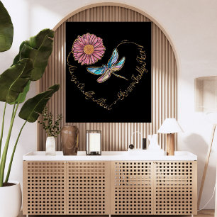 Poster Toujours dans l'esprit Toujours dans le cœur Fleur