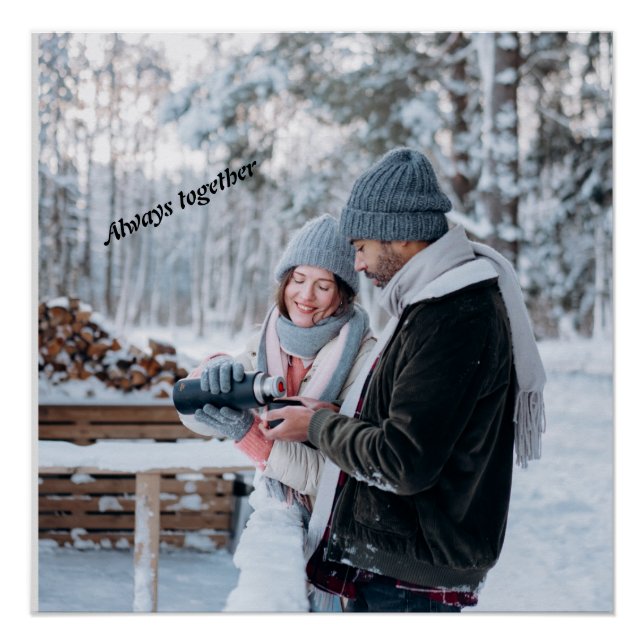 Poster Toujours ensemble impression métal imprimé acryliq (Devant)