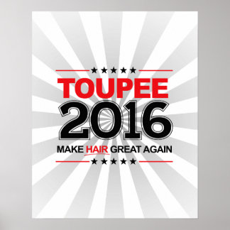 Poster TOUPEE 2016 - Rendre les cheveux superbes