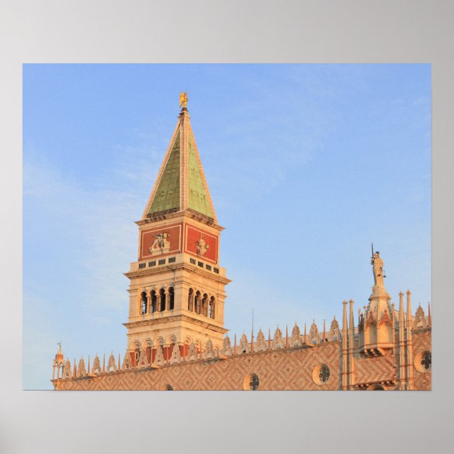 Poster Tour Bell, Piazza San Marco, Venise (Devant)