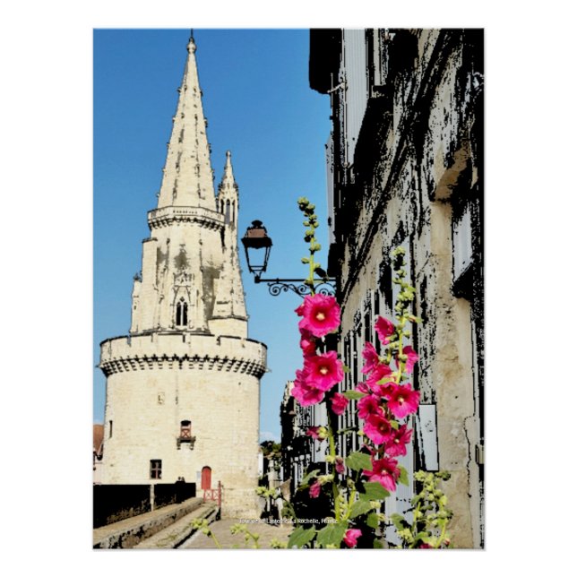 Poster Tour de La Lanterne, La Rochelle, France (Devant)