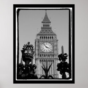 Poster Tour de l'horloge "Big Ben" au palais de Westminst