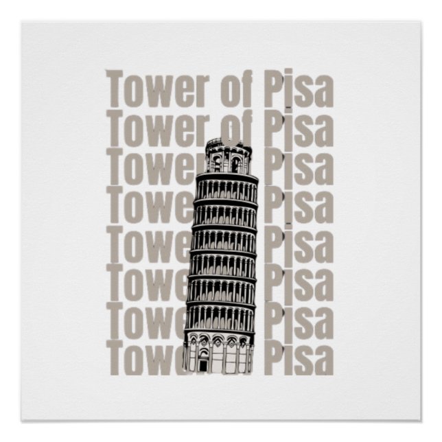 Poster Tour de Pise (Devant)