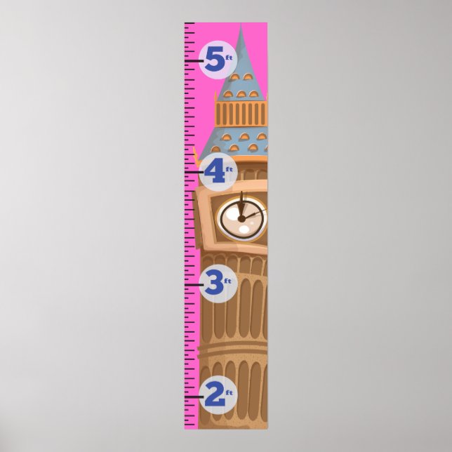 Poster Tour d'horloge Big Ben Westminster (Devant)