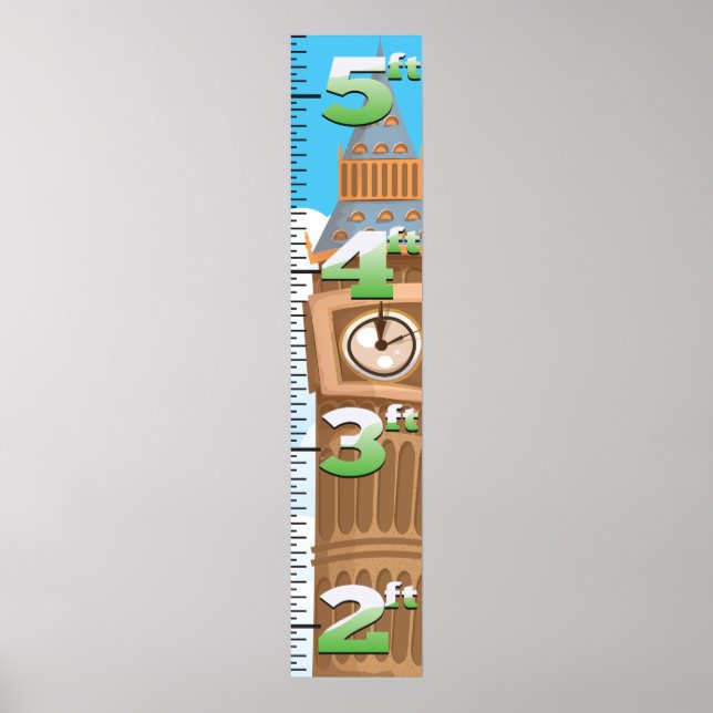 Poster Tour d'horloge Big Ben Westminster (Devant)