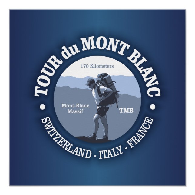 Poster Tour du Mont Blanc (Devant)