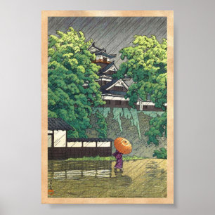 Poster Tour d'Udo, château de Kumamoto (Kumamoto-jô