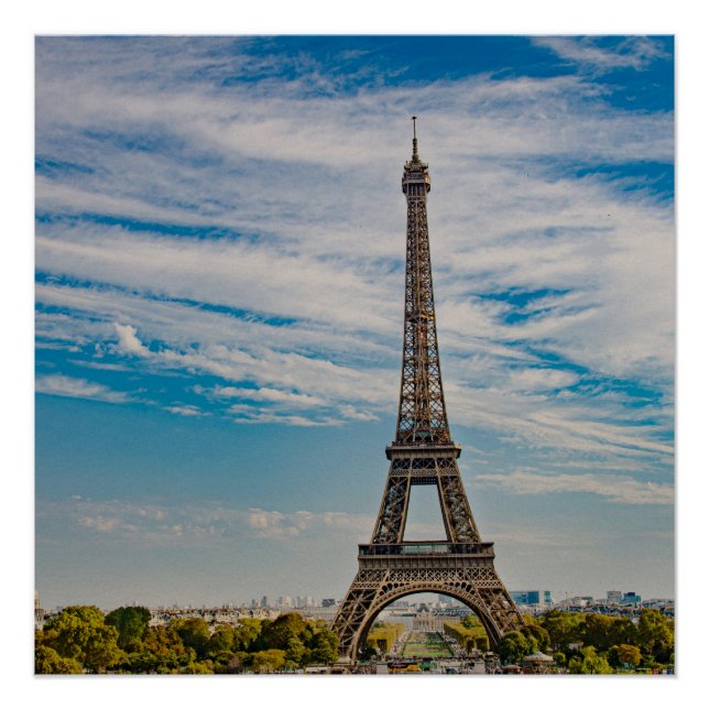 Poster Tour Eiffel à Paris (Devant)