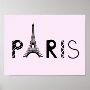 Poster Tour Eiffel de Paris, France  