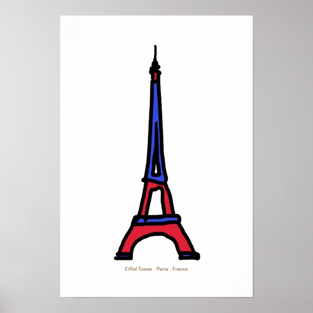 Poster Tour Eiffel France Paris (Devant)