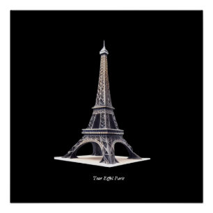 Poster Tour Eiffel Paris France