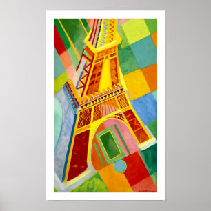 Poster Tour Eiffel Paris, François par Robert Delaunay