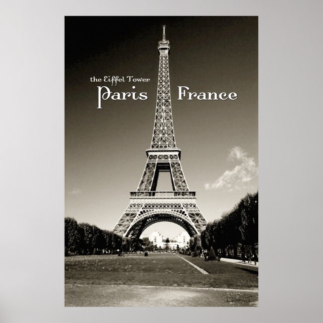 Poster tour eiffel rétro (Devant)