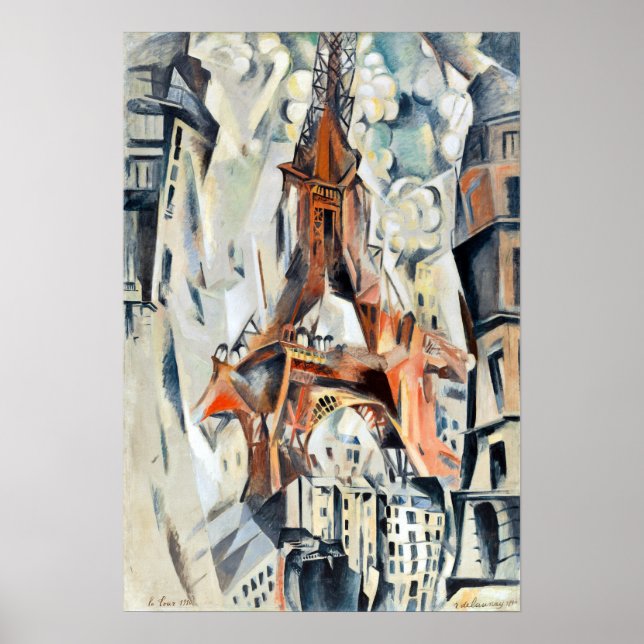 Poster Tour Eiffel Robert Delaunay (Devant)