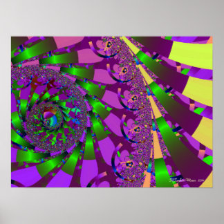 Poster Tourbillon vert de chaux