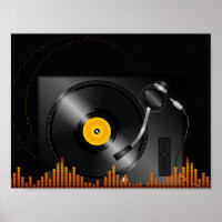 Poster Tourne-disque