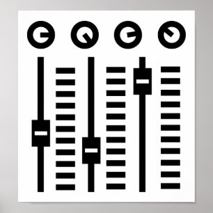 Poster Tourne-disque DJ