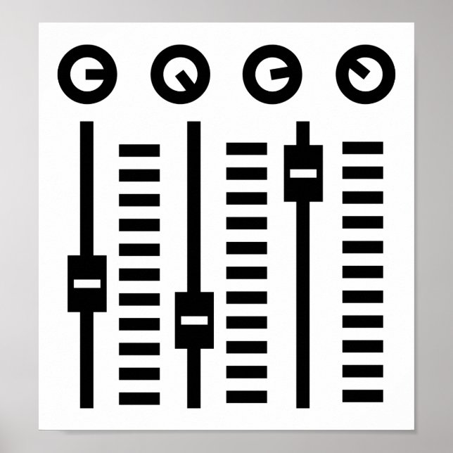 Poster Tourne-disque DJ (Devant)