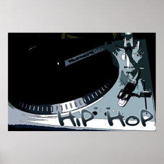 Poster Tourne-disque Hip-Hop