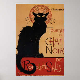 Poster Tournée du Conversation Noir, Théophile Steinlen