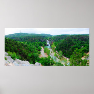 Poster Tourner Falls Area Vue Oiseau-oeil - I (Color Satu