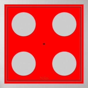 Poster Tourner l'illusion optique bleue