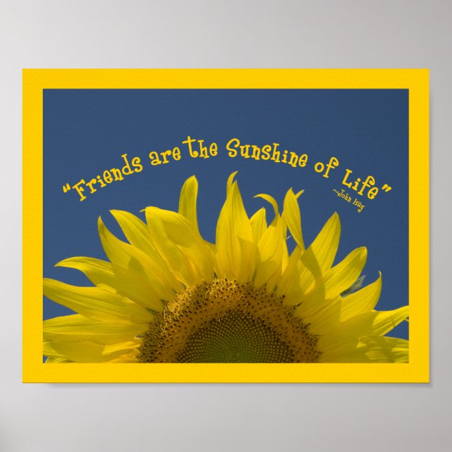 Poster Tournesol de l'amitié (Devant)