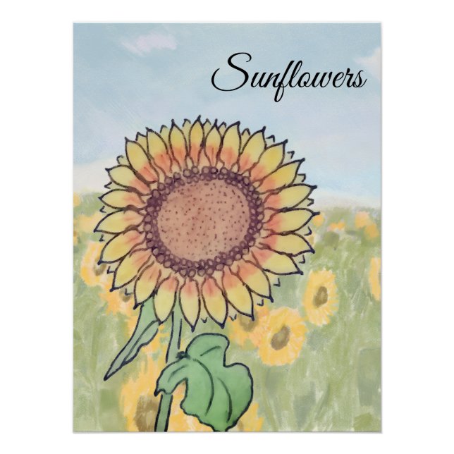 Poster Tournesols  (Devant)
