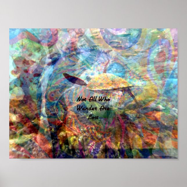 Poster Tous Ceux Qui Se Promènent Ne Sont Pas Perdus Cita (Devant)