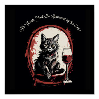 Poster Tous les invités doivent être approuvés par le Cha