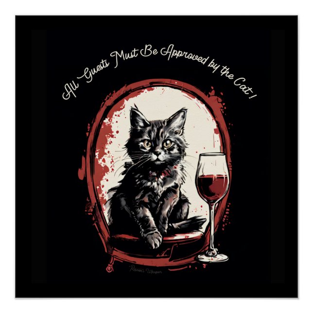 Poster Tous les invités doivent être approuvés par le Cha (Devant)