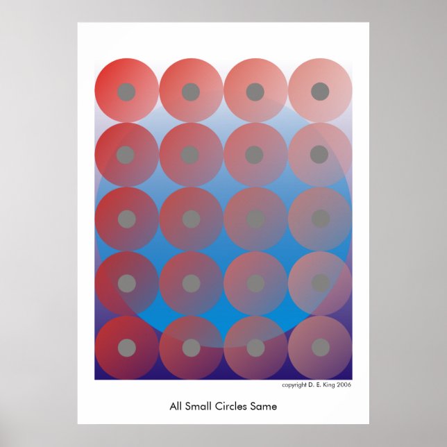 Poster Tous les petits cercles identiques 2 (Devant)