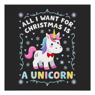Poster Tout ce que je veux pour Noël est un pull de Noël