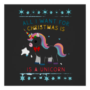 Poster Tout ce que je veux pour Noël est un pull de Noël