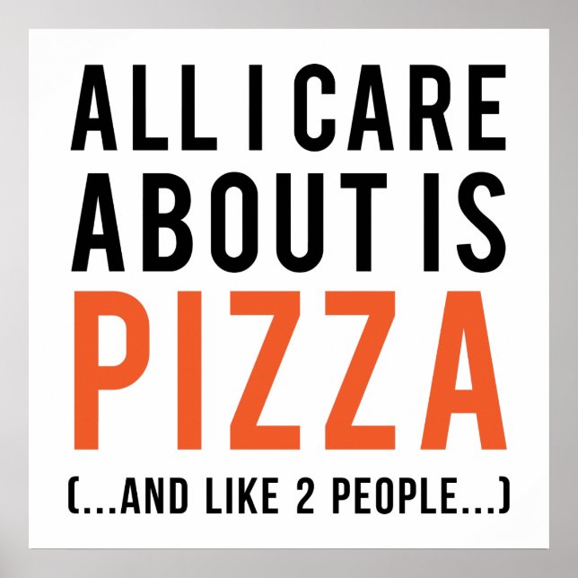 Poster Tout ce qui m'intéresse, c'est la pizza (et comme  (Devant)