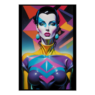Poster Tout en cœur plus latex