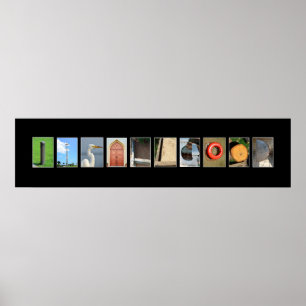 Poster tout est bien écrit avec des lettres d'image