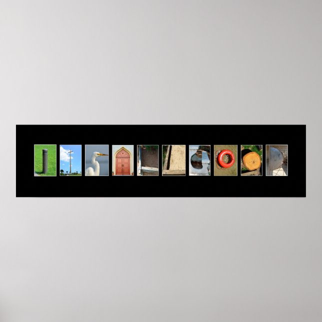 Poster tout est bien écrit avec des lettres d'image (Devant)