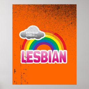 POSTER TOUT LE MONDE AIME UN LESBIEN