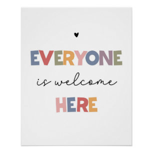 Poster Tout Le Monde Est Bienvenue Ici