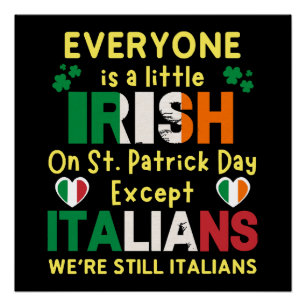 Poster Tout le monde est un peu irlandais à la Saint-Patr